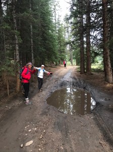 The lake in the road