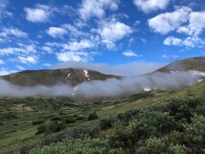 Climbing above the clouds and just wow...